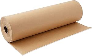 Kraft Wrapping Paper Roll,100 Feet Recyclable Paper Kraft Packing Paper for Packing, Moving, Gift Wrapping, Postal, Shipping, Parcel, Wall Art, Crafts, Bulletin Boards, Floor Covering (Kraft)