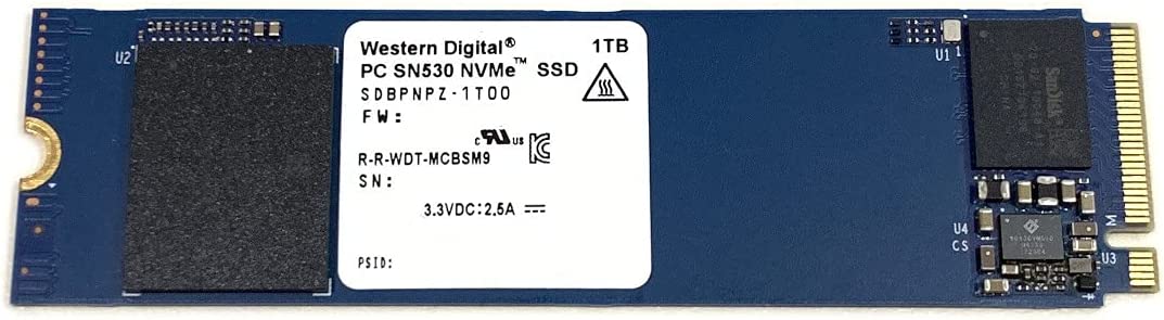 WD 1TB SSD PC SN530 SDBPNPZ 1T00 M.2 2280 NVMe PCIe Gen3 x4 Solid State Drive