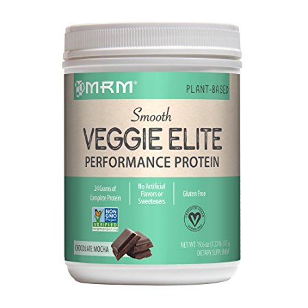 MRM Veggie Elite Dietary Supplement, Chocolate Mocha, 1.22 Pound