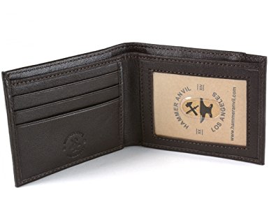 Hammer Anvil Men's RFID Blocking Genuine Leather Slimfold Wallet