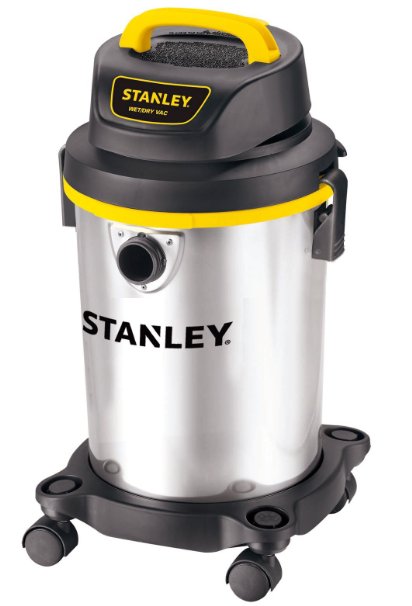 Stanley Wet/Dry Vacuum, 4 Gallon, 4 Horsepower, Stainless Steel Tank