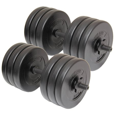 MiraFit Dumbbell Gym Weights Set - Available in 20kg or 30kg