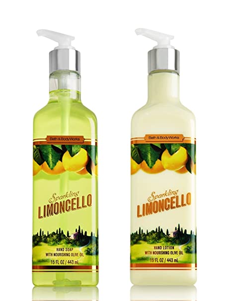 Bath and Body Works Sparkling Limoncello Hand Soap and Hand Lotion with Nourishing Olive Oil 15.5 oz each - (Twin Pack)