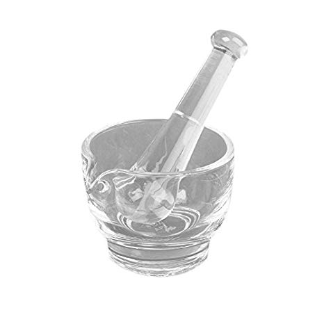 Apothecary Products Glass Mortar and Pestle 2 Ounce/oz. (Item #22025)
