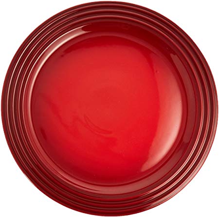 Le Creuset PG9100S4-2967 Dinner Plates (Set of 4), 11.25", Cerise (Cherry Red)