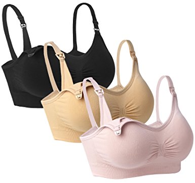 iLoveSIA 3PACK Womens Seamless Nursing Bra Bralette