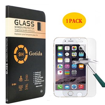 iPhone 7 Plus Screen Protector,1 Pack Tempered Glass Screen Protector For iPhone 7 Plus,Gotida iPhone 7 Plus Screen Protector Film Case for iPhone 7 Plus