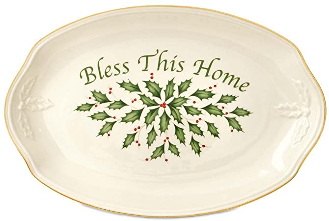 Lenox Holiday Bless This Home Tray