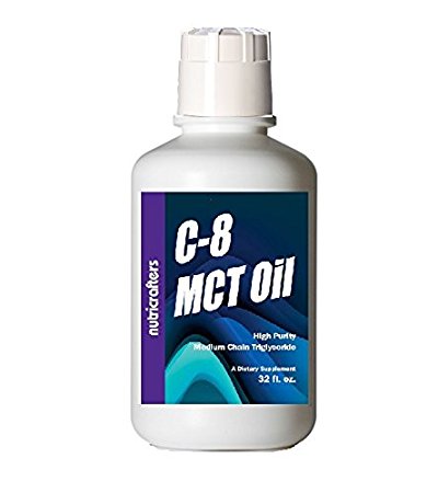 C8 MCT Oil 32 fl. oz. (99.2% C8, 0.69% C10) For Premium Ketone Production