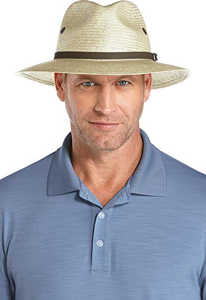 Coolibar UPF 50  Men's Fairway Golf Hat - Sun Protective