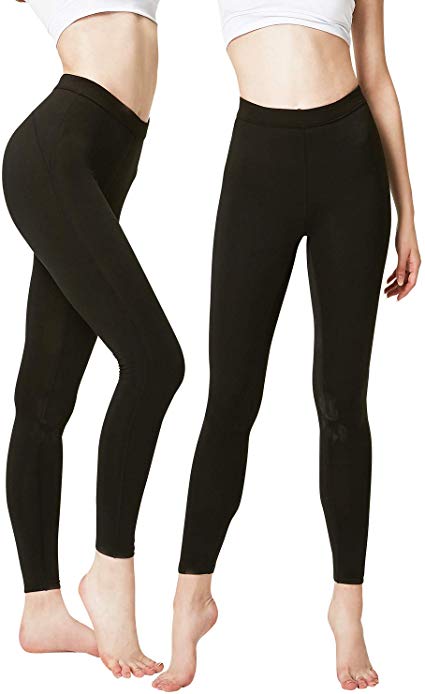 DEVOPS Women's 2 Pack Thermal Heat-Chain Compression Baselayer Long Johns Pants