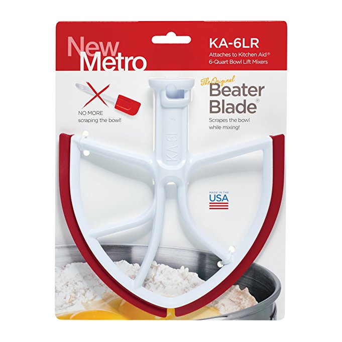 Original Beater Blade for KitchenAid 6-Quart Bowl Lift Mixer, KA-6LR, Red, Made in USA