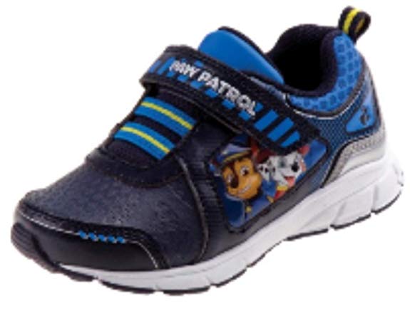 Paw Patrol Boys' Toddlers Blue/Black/White Sneakers Light Up Shoe