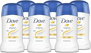 Dove, Deodorante Original Stick, Deodorante Antitraspirante in Stick, con 1/4 Crema Idratante, Protezione Fino a 48 Ore, con Olio Nutriente, Deodorante Uomo e Donna, 6 Pezzi da 40 ml