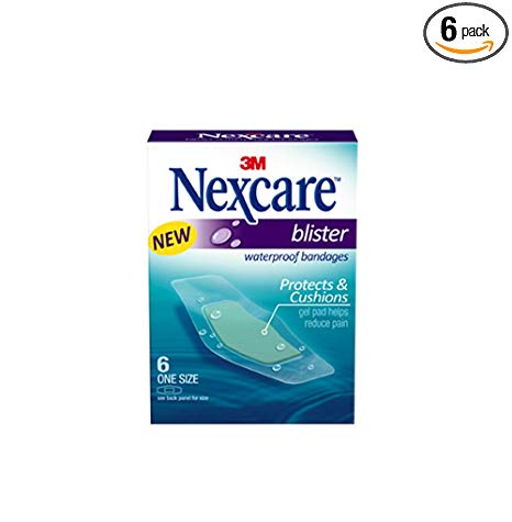 Nexcare Blister Waterproof Bandages, 6 Count (Pack of 6)