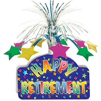 Happy Retirement Centerpiece Party Accessory (1 count) (1/Pkg)