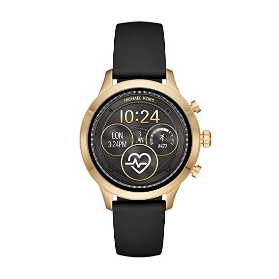 Michael Kors Access  Runway Stainless Steel Smartwatch, Color: Black (Model: MKT5053)