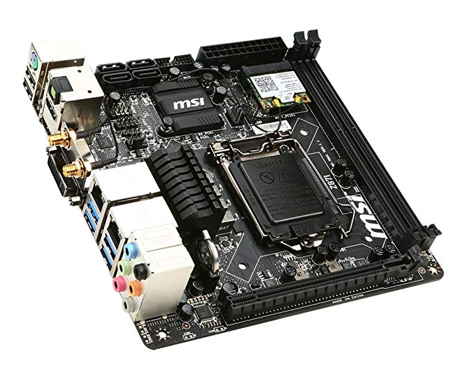 MSI Z87I, LGA1150, Intel Z87, SATA 6Gb/s, USB 3.0, 1 PCI-E x16 3.0, Mini ITX Motherboard