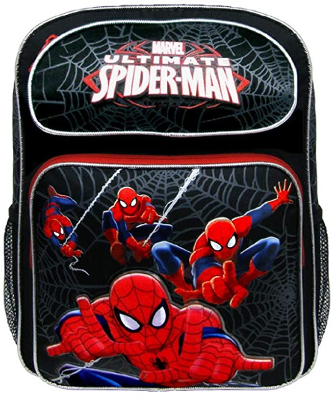 Marvel Medium Backpack Spiderman Activity Black School Bag us24784