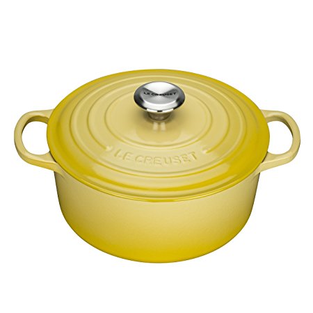 Le Creuset Signature Cast Iron Round Casserole, 26 cm - Soleil