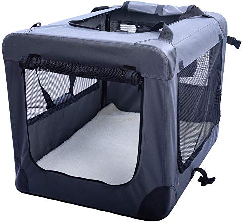 Happy Pet Soft Crate Dog Outdoor Indoor Kennel with 600D Waterproof Oxford Easy to fold and Anti-Friction