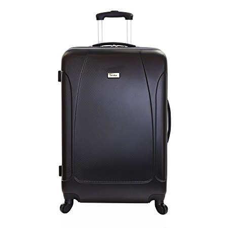 Karabar Evora XL 76 cm Hard Suitcase, 10 Years Warranty! (XL 76 cm, Obsidian Black)