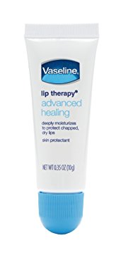 Vaseline Lip Therapy, Advanced Formula Skin Protectant, .35 oz (10 g)
