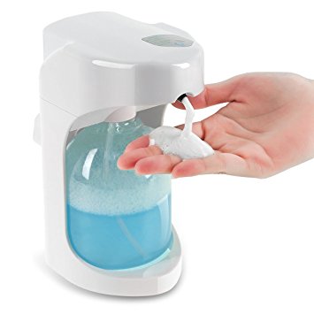 Automatic Soap Dispenser, Lanktoo Wall Mounted Foaming Soap Dispenser Touchless for Bathroom & Kitchen, 500ML  Capacity, Adjustable Foam Control, Wall Mounted/On Countertop.