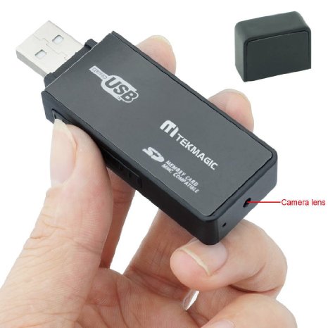 TEKMAGIC 8GB Mini Portable Hidden Camera USB Flash Drive U Disk DV Camcorder Motion Activated Video Recorder with Audio Recording