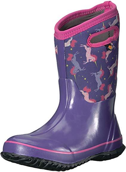 Bogs Kids Classic High Waterproof Insulated Rubber Rain and Winter Snow Boot for Boys, Girls and Toddlers, Multiple Color Options