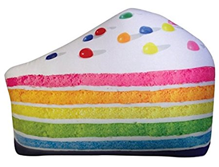 iscream Yummy Treats Vanilla Scented Rainbow Cake Microbead Pillow