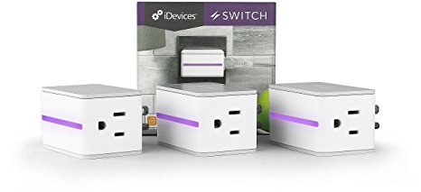 3 Pack iDevices Switch - Wi-Fi Enabled Plug Works with Apple HomeKit, Android and Amazon Alexa