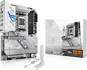 ASUS ROG Strix X870-A Gaming WiFi AMD AM5 X870 ATX Motherboard 16 2 2 Power Stages, Dynamic OC Switcher, Core Flex, DDR5 AEMP, WiFi 7, 4X M.2, PCIe® 5.0, Q-Release Slim, USB4®, AI OCing & Networking