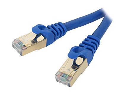 Rosewill 50-Feet Cat 7 Color Shielded Twisted Pair (S/STP) Networking Cable - Blue (RCW-50-CAT7-BL)