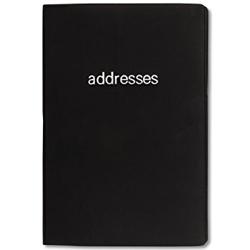 Plan Ahead Large Telephone/Address Book, Smooth Cover, Assorted Colors, Color May Vary (70412)