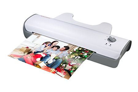 Bonsaii L307-A A3 Document Photo Thermal Laminator, Quick 3-5 mins Warm-up, Laminates Items up to 13 Inches Wide, High Laminating Speed, Jam-Release Switch
