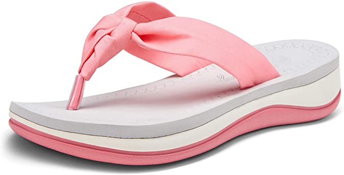 Jeossy Women's Arch Support Flip Flops Sandals Classic Outdoor Shoes Casual Thong Slides