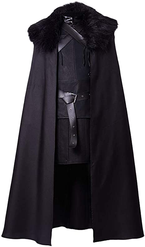 SIDNOR GoT Night's Watch Jon Snow Cosplay Costume Outfit Suit Dress