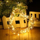 Pandawill Super Bright Silver Wire String Lights 33ft 100 Leds Fairy Starry String Lights for IndoorOutdoor Decoration Ideal for Christmas Wedding Holiday and Party Warm white