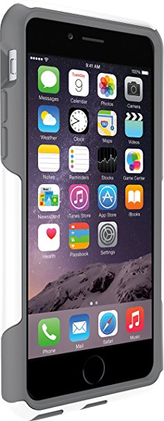 OtterBox COMMUTER SERIES iPhone 6/6s Case - Frustration Free Packaging - GLACIER (WHITE/GUNMETAL GREY)