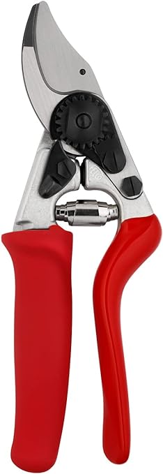 Felco Pruning Shears (F 15) - High Performance Swiss Made One-Hand Garden Pruner with Steel Blade