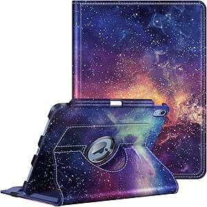 Fintie Rotating Case for iPad 10th Generation 10.9 Inch Tablet (2022 Model) with Pencil Holder - 360 Degree Rotating Protective Stand Cover with Auto Sleep/Wake, Galaxy