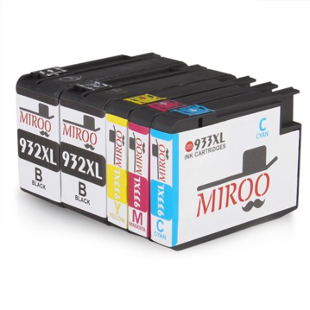 High Capacity 1Set1BK 5 Pack Replacement for hp 932xl Ink Cartridge Compatible With HP Officejet 6600 6100 6700 7110 7610
