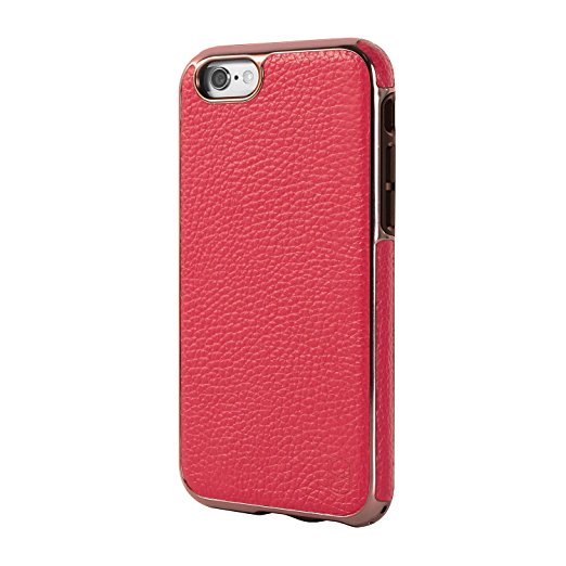 PATCHWORKS ITG Level Prestige Genuine Leather Case for iPhone 6S Plus/6 Plus – Military Standard Drop Tested Leather Case – Pink