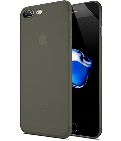 iPhone 7 Plus Case, TOZO® [0.35mm] Ultra-Thin [ Perfect Fit ] World's Thinnest Hard Protect Case Back Cover Bumper [ Semi-transparent ] Lightweight for iPhone 7 Plus 5.5 inch [Matte black]