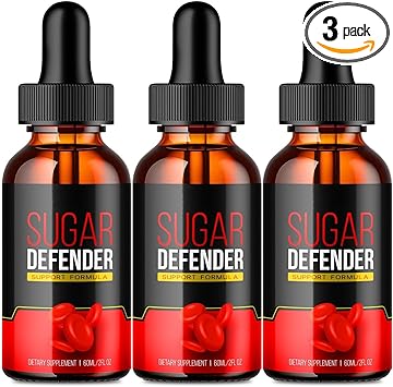 VIVE MD Sugar Defender Drops - Official Formula - Sugar Defender 24, Sugar Defender Liquid, Maximum Strength Sugar Defender Supplement with Hawthorn Berry Organic, Sugar Defender Reviews (3 Pack)