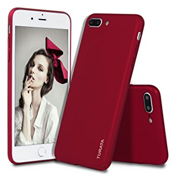 iPhone 7 Plus Case Turata Slim Fit Premium Coated Light Weight Ultra Thin Hard PC Case for iPhone 7 Plus 5.5 inch (2016) (Matte Red)