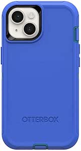 OtterBox Defender Screenless Series Case for iPhone 14 Plus (ONLY) Case Only - Non-Retail Packaging - (Rain Check (Blue))