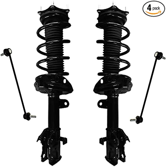 Detroit Axle - 4pc Front Struts w/Coil Spring Assembly, Sway Bar Links for 2007-2011 Honda CR-V / 2012-2014 CR-V Exc. Touring