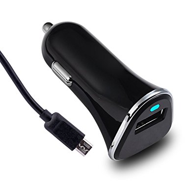 Quick Charge 3.0, Fetta USB Fast Car Charger with Micro-USB Cable for iPhone 6,6s Plus LG, Samsung Galaxy S7/S6/Edge, Nexus, iPhone and Other Smartphones